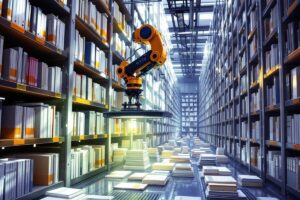 transstockeur à archives moderne